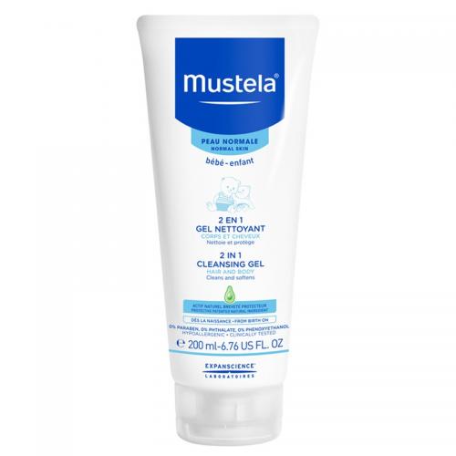 Mustela 2 In 1 Cleansing Gel 200 Ml (Saç Ve Vücut Şampuanı)