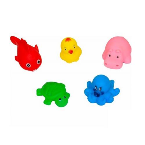 Sozzy Toys Neşeli Banyo Oyuncakları Sevimli Hayvanlar 5'li