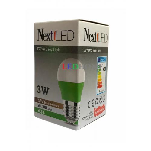 3w Yeşil Led Ampül 10 Adet