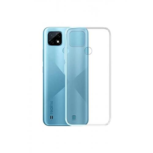 Realme C21 Kılıf Lüx Şeffaf Silikon