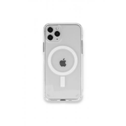 İphone 11 Pro Uyumlu Kılıf Magneticsafe Şeffaf Silikon