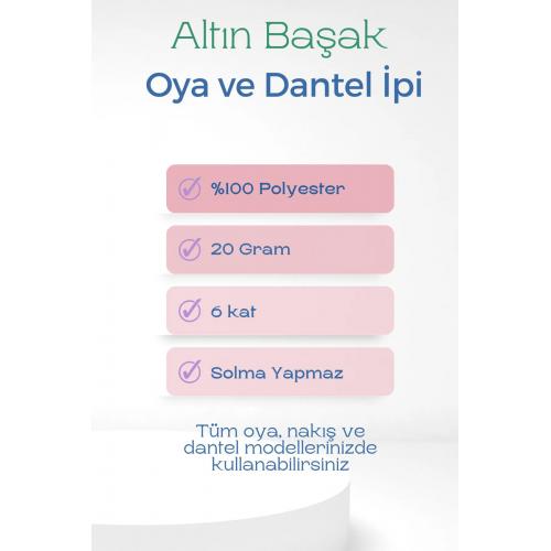 Altınbaşak Oya Ve Dantel Ipi 20 gr - Royaleks - No: 585