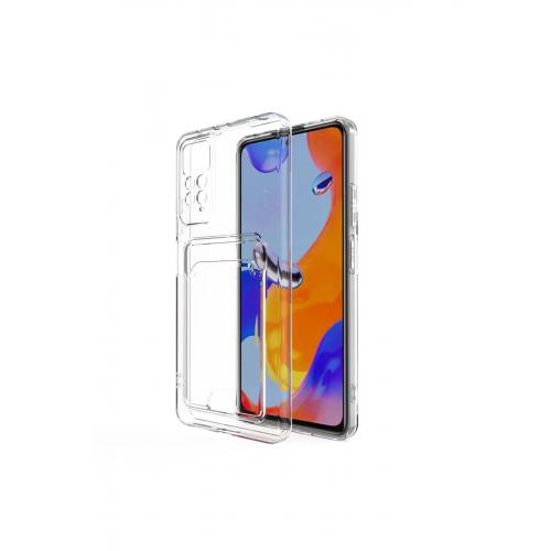 Xiaomi Redmi Note 11s Kılıf Kart Şeffaf Silikon