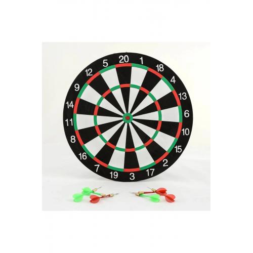 Çift Taraflı 35 Cm Dart Tahtası Ve 4 Adet Ok 6aly717