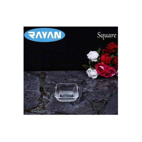 Square Tekli Kare Cam Kahvaltılık Kase Royaleks-81485