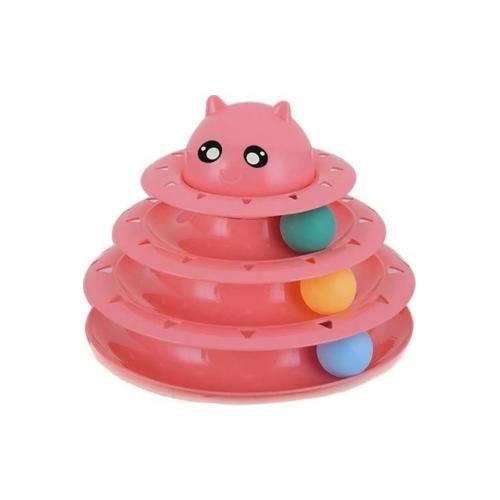 3 Katlı Kedi Oyuncağı Turntable Cat Toy