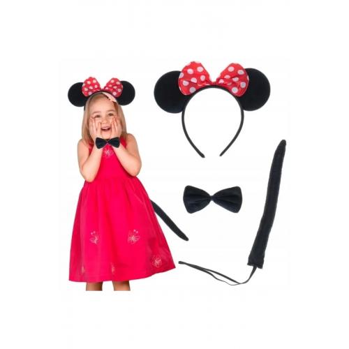 Pamhome Minnie Mouse Taç Kuyruk Papyon Gösteri Seti