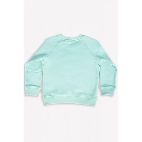 Kuala Baskılı Organik Çocuk Sweatshirt-mint