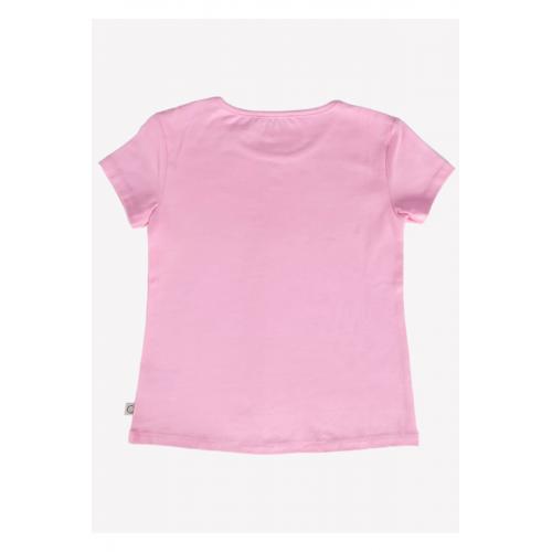 Kız Çocuk Pembe Yazlık Short T-shirt Takım