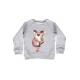 Koala Baskılı Organik Çocuk Sweatshirt-Gri