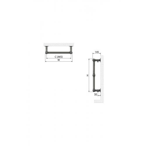 876mm X 494mm Paslanmaz Çelik Bianca Fırça Bakır Havlupan