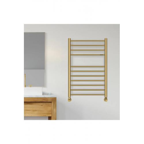 750x500mm Paslanmaz Çelik Havlupan Bluebell Fırça Brass Gold Altın