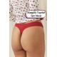 Seamless Taytlarda İz Bırakmayan  Dikişsiz Esnek Tanga Külot String Ribbed Fitilli Thong