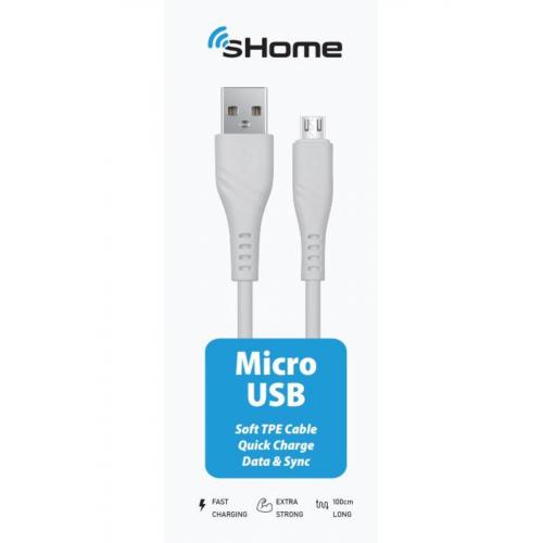 Shome USB TO MICRO USB DATA ŞARJ KABLOSU 1M