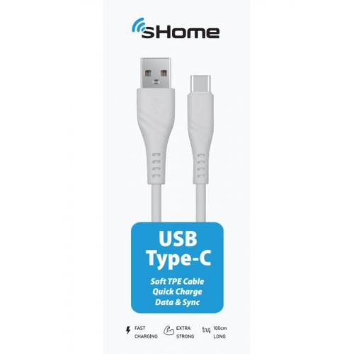 Shome USB TO TYPE C DATA ŞARJ KABLOSU 1M