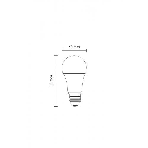 9 W 810lm E-27 Duy 6500k Beyaz Işık Led Ampul 10'lu