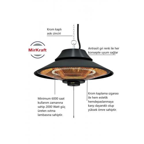 Elirg 2000 Watt Infrared Tavan Isıtıcısı Mrl-tav-01-ant