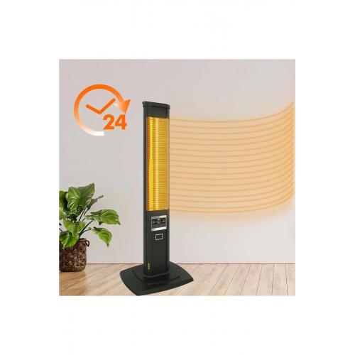 Fever 2500 Watt Elektrikli Isıtıcı - Ip24 - Lcd Ekran - Uzaktan Kumandalı - 4 Isı Ayarı