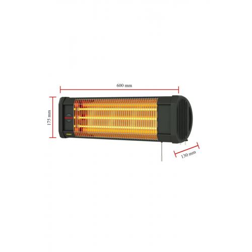 Essby 1800 W Duvar Tipi Infrared Elektrikli Isıtıcı