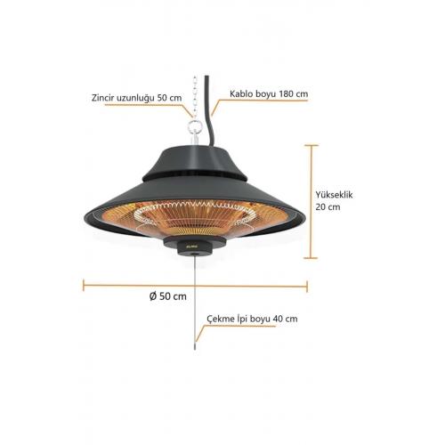 Elirg 2000 Watt Infrared Tavan Isıtıcısı Mrl-tav-01-ant