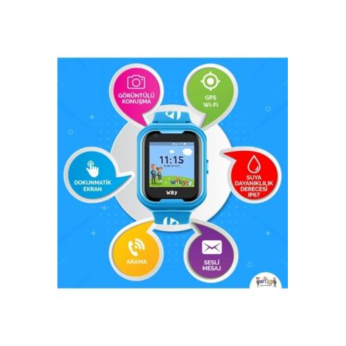 Wikykids Watch 4g Akıllı Çocuk Saati Mavi Görüntülü Konuşma