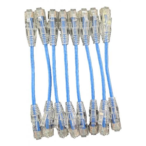 CCVTPORTALİ KISA PATCH UTP CAT6A 28AWG BC PVC Kablo (Uzunluk: 0.15M) 50 Li Paket