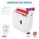 HSM SHREDSTAR X6 PRO Evrak İmha Makinesi / Kağıt Kırpma Makinesi - CD İmha Makinesi - Çapraz Konfeti kesim 2x15 mm - 20lt