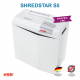 HSM SHREDSTAR S5 Evrak İmha / Kağıt Kırpma Makinesi - Düz/şerit kesim - 6 mm - 12lt