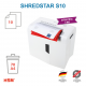 HSM SHREDSTAR S10 Evrak İmha Makinesi / Kağıt Kırpma Makinesi - CD İmha Makinesi - Düz/şerit kesim 6 mm - 18lt