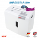 HSM SHREDSTAR S10 Evrak İmha Makinesi / Kağıt Kırpma Makinesi - CD İmha Makinesi - Düz/şerit kesim 6 mm - 18lt