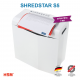 HSM SHREDSTAR S5 Evrak İmha / Kağıt Kırpma Makinesi - Düz/şerit kesim - 6 mm - 12lt