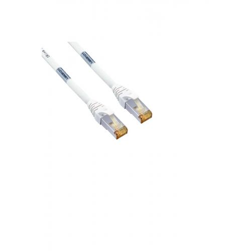 Patch Cord CAT6A S/FTP BC 26AWG 7*0.16 LSZH - 0,5m - Beyaz