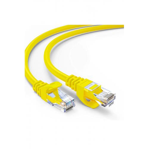Cat6 Utp 1000mbps Ethernet Patch Modem Lan Kablosu - Sarı - 1mt