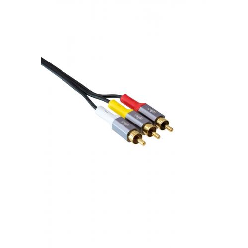 3RCA - 3RCA AV Cable Gold Plated 1.5m