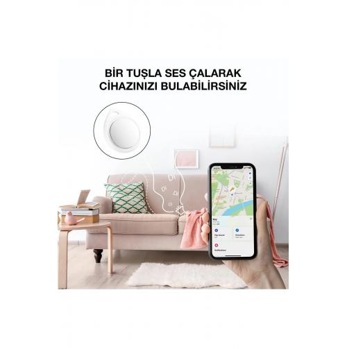 Apple Uyumlu Akıllı Takip Cihazı - Otomobil - Motosiklet - Evcil Hayvan - Çocuk - 4'lü Paket