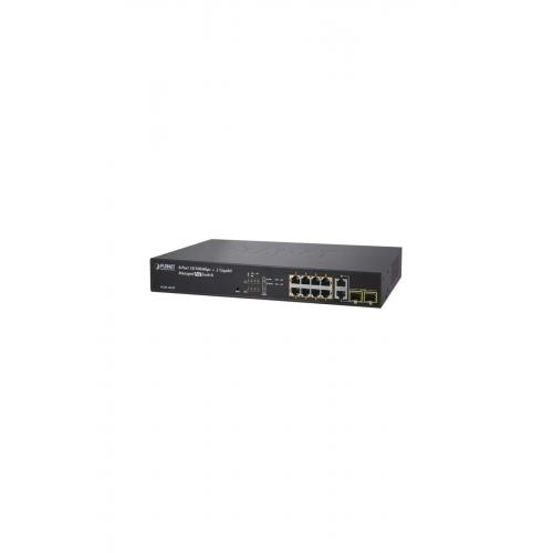 8-Port 802.3AF PoE Fast Ethernet Switch + 2-Port Gigabit TP/SFP(200W)