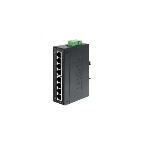 8-Port 10/100/1000Mbps Industrial Ethernet Switch (-40~75 Degree C)