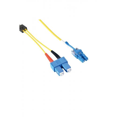 Fiber Optik LSZH Led-Eye Uniboot Patch Kablo LC/SPC-SC/SPC SM 9/125 Duplex - 1m (3.0mm)