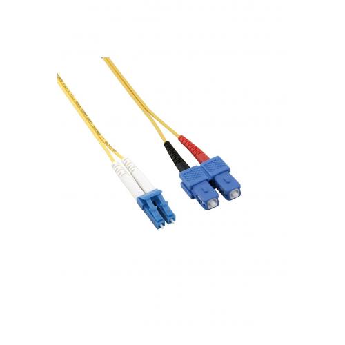 Fiber Optik LSZH Patch Kablo LC-SC Single Mode 9/125 Duplex - 25m (2.0mm)