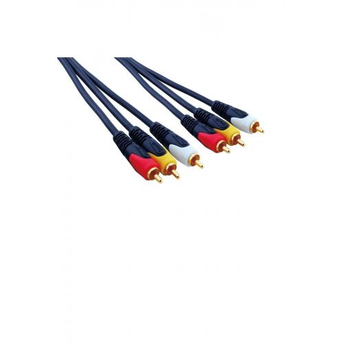 3RCA - 3RCA Gold Plated Kablo 15m