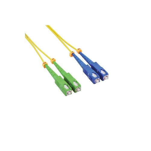 Fiber Optik LSZH Patch Kablo SC/APC-SC Single Mode 9/125 Duplex - 2m (2.0mm)