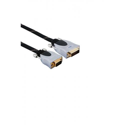 DVI to VGA Kablo Gold Plated 1.8m