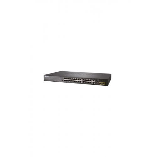 24-Port SNMP Manageable 10/100Base-TX + 4-Port 1000Base-T Gigabit + 2-Port MiniGBIC(SFP) Switch