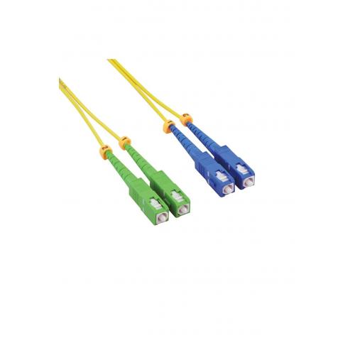 Fiber Optik LSZH Patch Kablo SC/APC-SC Single Mode 9/125 Duplex - 5m (2.0mm)