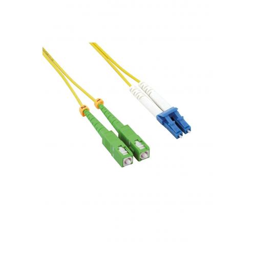 Fiber Optik LSZH Patch Kablo SC/APC-LC Single Mode 9/125 Duplex - 1m (2.0mm)