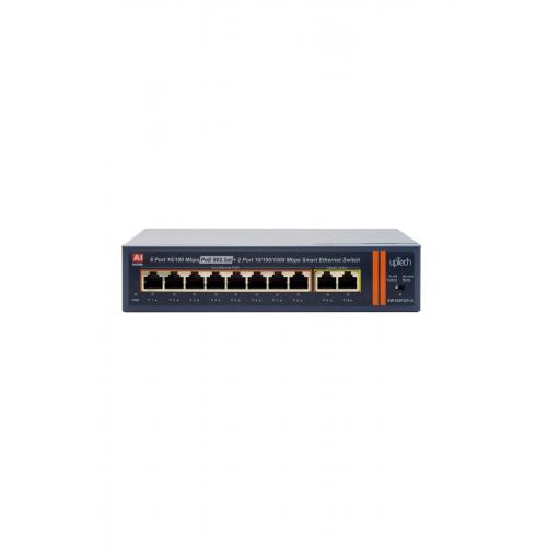 Sw108fgp-a 8 Port 10/100m Poe Ethernet Switch + 2 Gigabit Uplink Ieee802.3af/at 120w