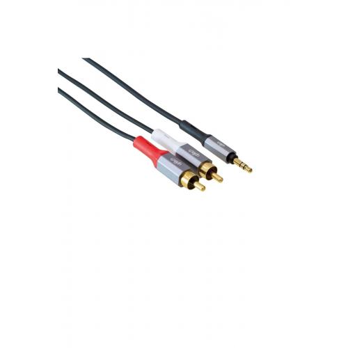 2RCA - 3.5mm Stereo Cable Gold Plated 10m