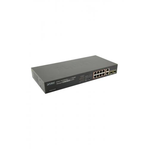 8-Port 10/100Mbps + 2G TP / SFP Combo Managed 802.3at PoE Switch