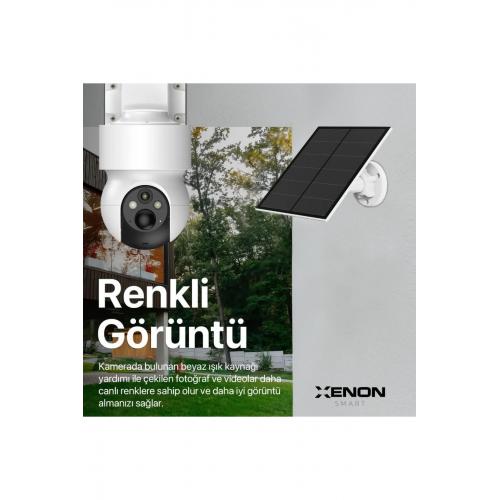 Akıllı Dış Ortam Kamerası Güneş Enerjili 4G Sim Kartı Destekli Smart Outdoor Camera