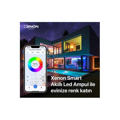 Akıllı Led Ampul, 16 Milyon Renk Seçeneği,Gün ışığı Sesli Kontrol, Wi-Fi +Bluetooth Kontrol(5 Adet)